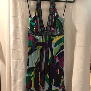 BCBG MAXAZRIA Halter Dress ZFU6E080. Size M.